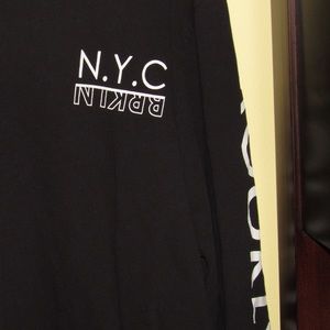 “New York” Black Crew Neck